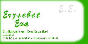 erzsebet eva business card