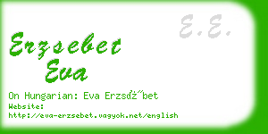 erzsebet eva business card